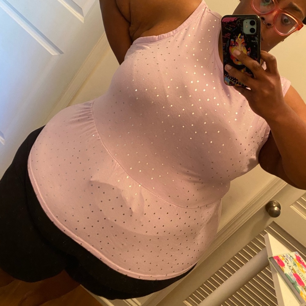 Purple Peplum Tank